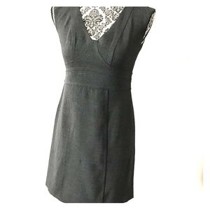 Ann Taylor LOFT petite charcoal grey dress